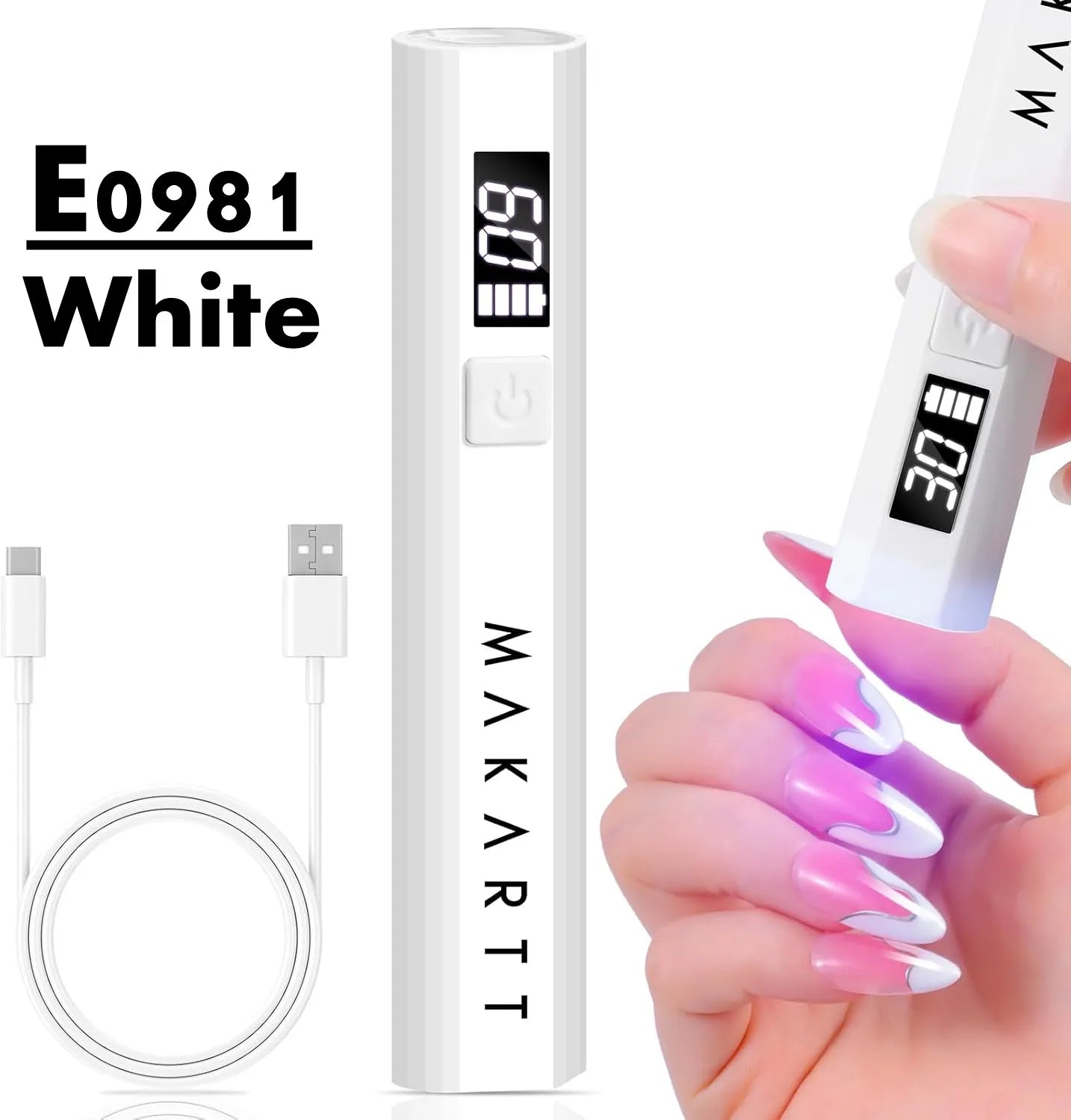 Cordless Handheld UV LED Nail Lamp