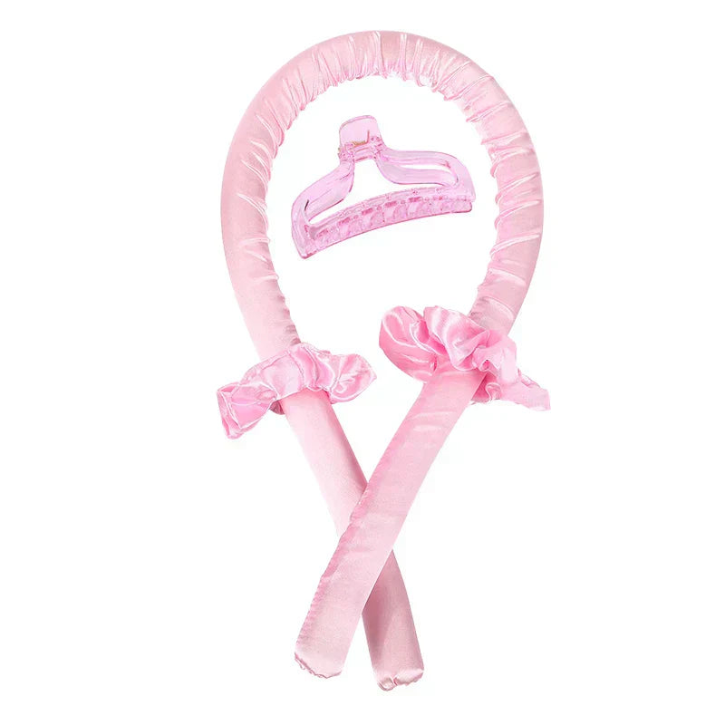 Heatless curling rod headband for overnight no-heat curls