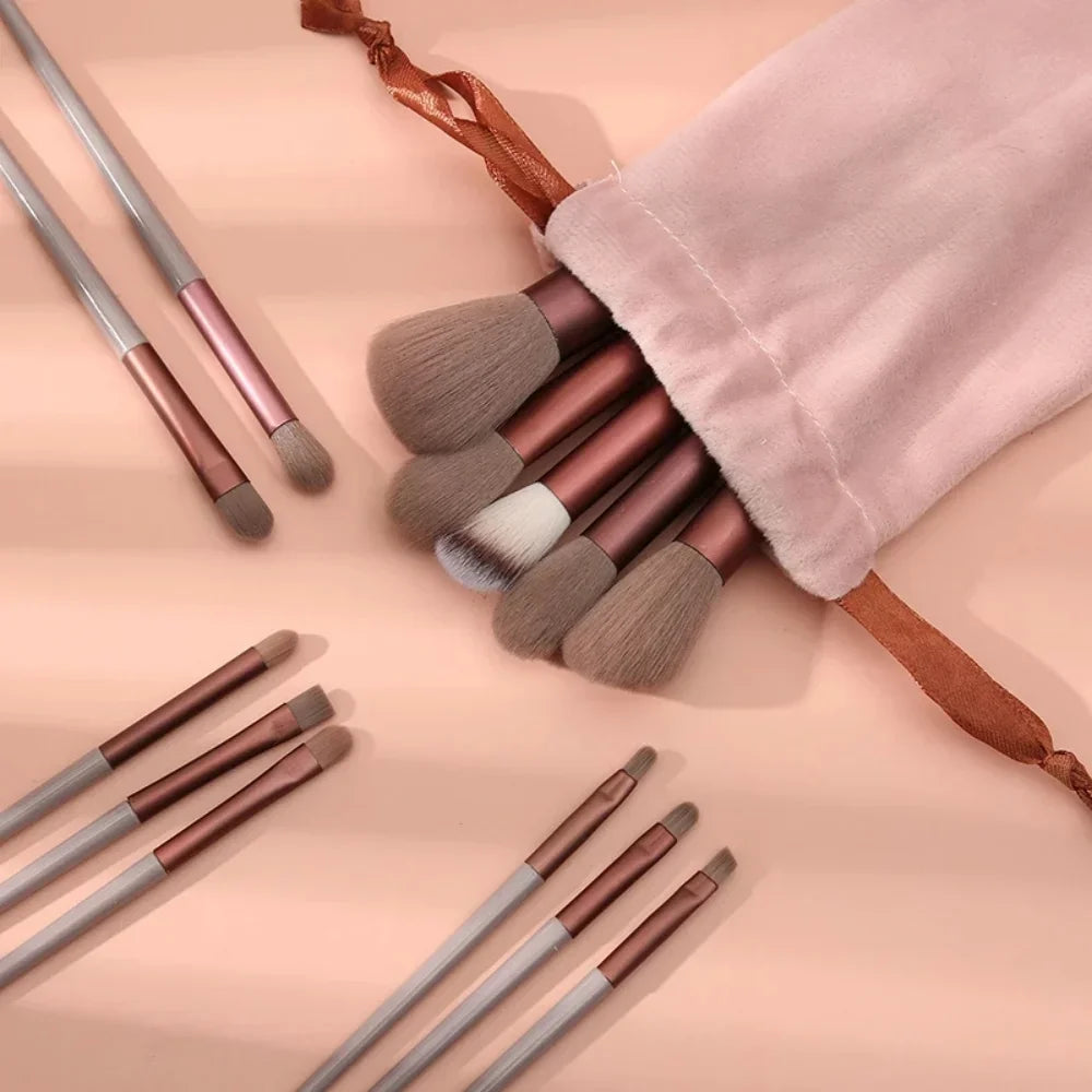 Makeup brush set for beginners with essential face brushes