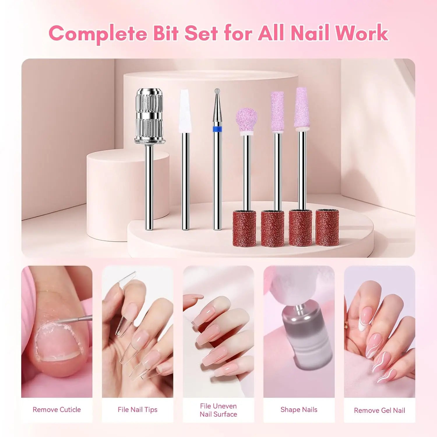 adjustable speed control electric nail drill for salon and home