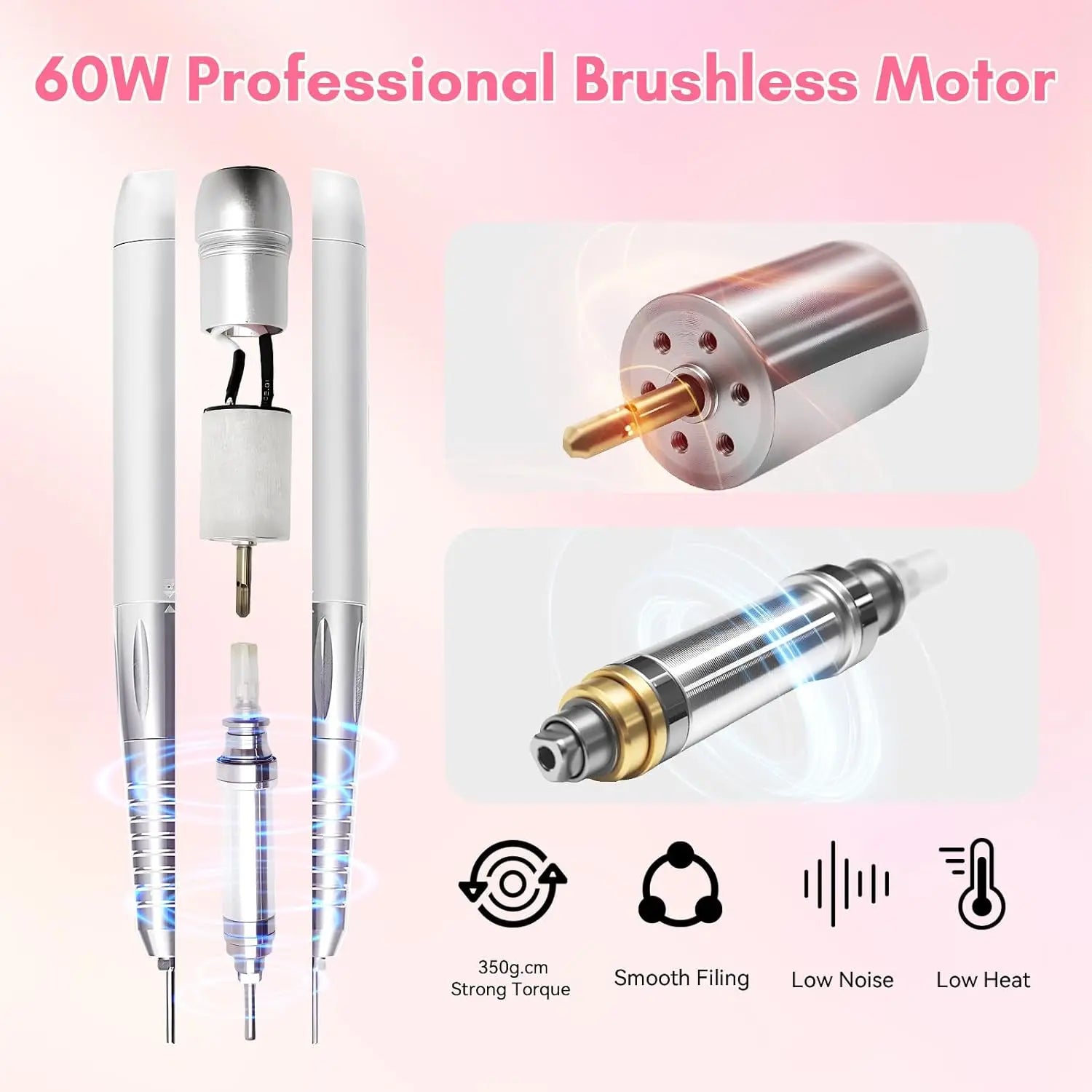 interchangeable drill bits for manicure pedicure nail drill machine