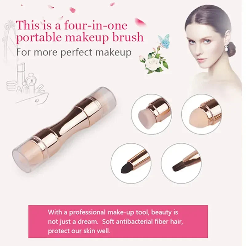 small portable makeup brush perfect for travel bag